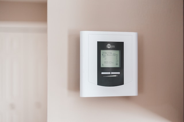 thermostat on the wall