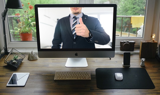 a buyer's agent communicating through a video call